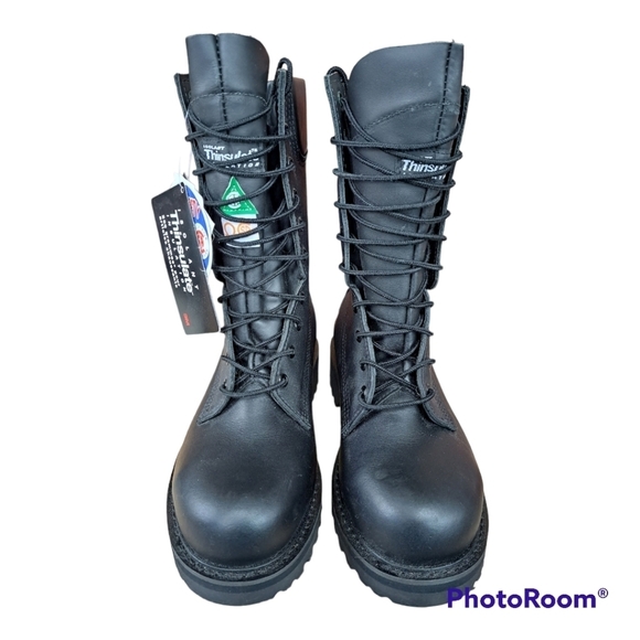 STC safety women's boots with vibram soles Made in Canada black sizs 8.5… - Picture 6 of 16